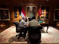 Prabowo Temui Dasco di Hambalang, Bahas Berbagai Persoalan Hukum di RI