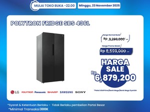 Kulkas 436L Jadi Hemat di Transmart Full Day Sale, Yuk Beli!