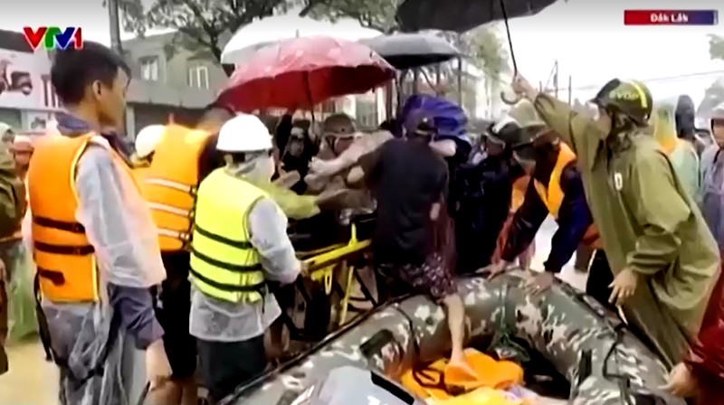 Banjir Vietnam. (VTV via Reuters)