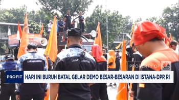 Video: Buruh Demo di Sekitar Istana-DPR RI Hari Ini Batal