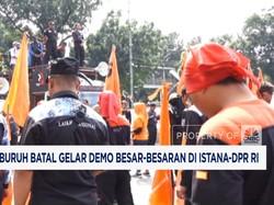 Video: Buruh Demo di Sekitar Istana-DPR RI Hari Ini Batal