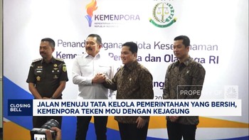 Kemenpora-Kejagung Teken MoU untuk Wujudkan Pemerintahan yang Bersih