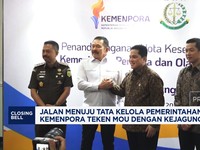 Kemenpora-Kejagung Teken MoU untuk Wujudkan Pemerintahan yang Bersih