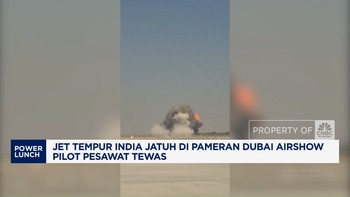 Video: Jet Tempur India Jatuh di Pameran Dubai Airshow