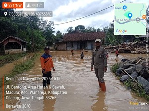 Banjir Rendam 3 Desa di Wanareja Cilacap, Seribuan Rumah Terdampak