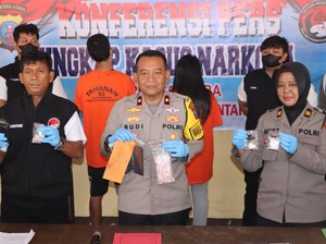 Sejoli Pengedar Narkoba di Siantar Ditangkap, 421 Paket Sabu Disita