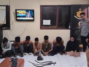 7 Remaja Diamankan Saat Hendak Tawuran di Kota Bogor, 3 Celurit Disita