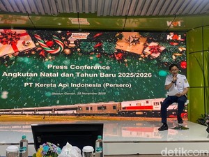 Nataru Bakal Riuh! KAI Geber 54 Perjalanan Kereta Tambahan Tiap Hari