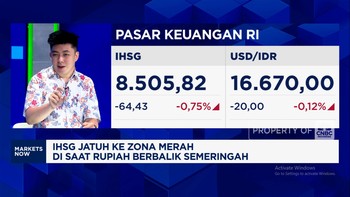 Video: IHSG Jatuh ke Zona Merah Saat Rupiah Perkasa Lawan Dolar AS