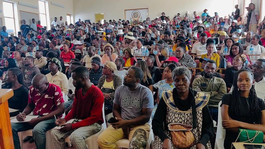 Warga Namibia. (Facebook/Oshana Regional Council)