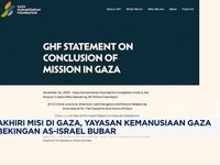 Video: Yayasan Kemanusiaan Gaza Akhiri Misi dan Bubarkan Diri