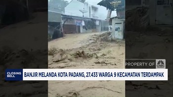 Video: Banjir Melanda Kota Padang, 27.433 Warga 9 Kecamatan Terdampak