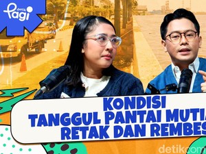 Kondisi Tanggul Pantai Mutiara: Retak dan Rembes