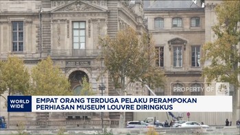 Video: Polisi Prancis Ringkus 4 Pelaku Baru Perampokan Louvre