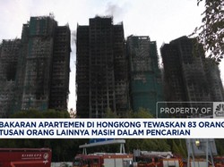 Video: Kebakaran Apartemen di Hongkong Tewaskan 83 Orang