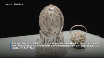 Video: Faberege Egg Berhias Berlian Dilelang, Harga Bisa Rp 433 Miliar