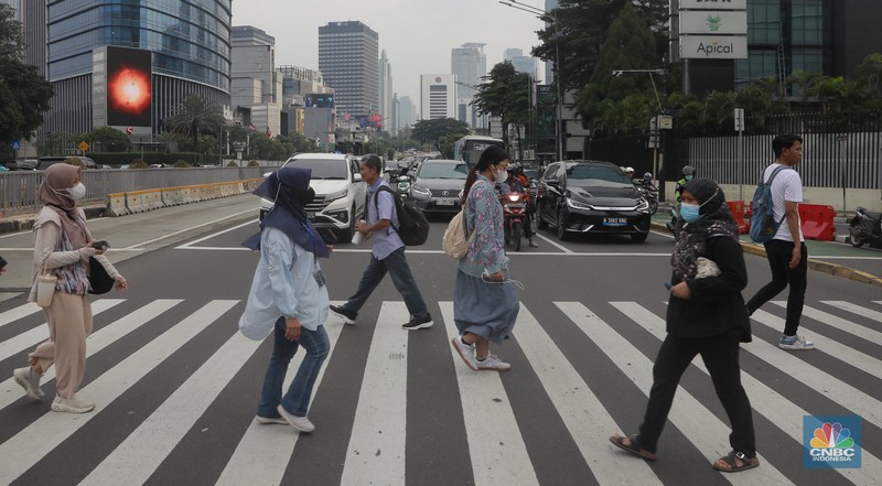 Jakarta Kota menjadi salah satu Penduduk terpadat Dunia yang dipantau pada Jumat (28/11/2025). (CNBC Indonesia/Muhammad Sabki)