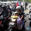 Jakarta Kota menjadi salah satu Penduduk terpadat Dunia yang dipantau pada Jumat (28/11/2025). (CNBC Indonesia/Muhammad Sabki)