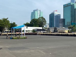 Kapolda Metro Pimpin Apel Satpam, Ajak Jaga Jakarta Jelang Natal-Tahun Baru