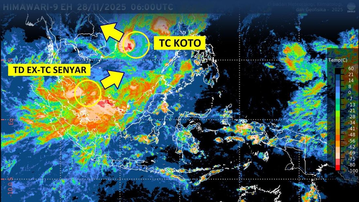 Langka! Siklon Tiba-Tiba Muncul di Sumatra, Ini Penjelasan BMKG