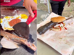Bukan Beef Patty, Burger Ini Isinya 1 Ekor Lele Goreng!