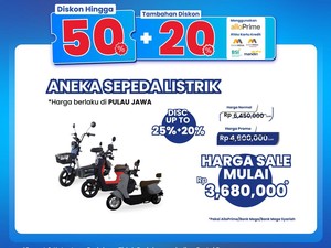 Beli Sepeda Listrik yang Hemat di Transmart Full Day Sale