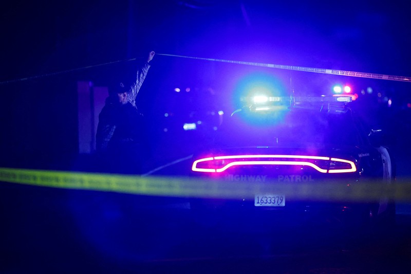 Empat orang tewas setelah 14 orang ditembak di sebuah acara ulang tahun anak di California utara pada Sabtu (29/11/2025) malam. (REUTERS/Fred Greaves)