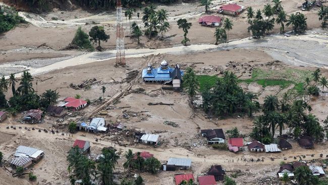 Potret Udara Terkini, Banjir Bandang Terjang Agam Sumatera Barat