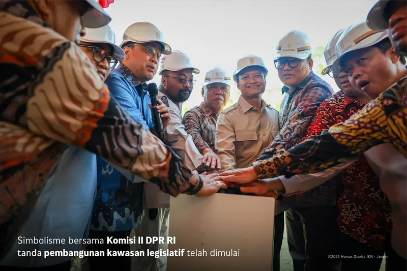 Setelah resmi ditetapkan sebagai pusat pemerintahan Indonesia melalui Peraturan Presiden Nomor 79 Tahun 2025, pembangunan Ibu Kota Nusantara (IKN) memasuki babak kedua. (Dok. IKN)