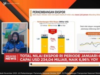 Nilai Ekspor RI Oktober Ambles, Sektor Tambang Jadi Biang Keladinya