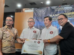 CT ARSA Salurkan Donasi Ratusan Juta untuk Bencana Banjir dan Longsor Sumatera