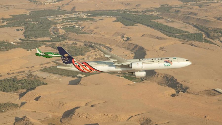 Maskapai Saudia Airlines. (Facebook/SAUDIA AIRLINES/tariq_althaqib)
