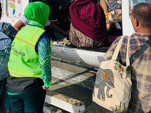 Pertamina Salurkan Bantuan & Evakuasi Pekerja Terdampak Banjir di Aceh