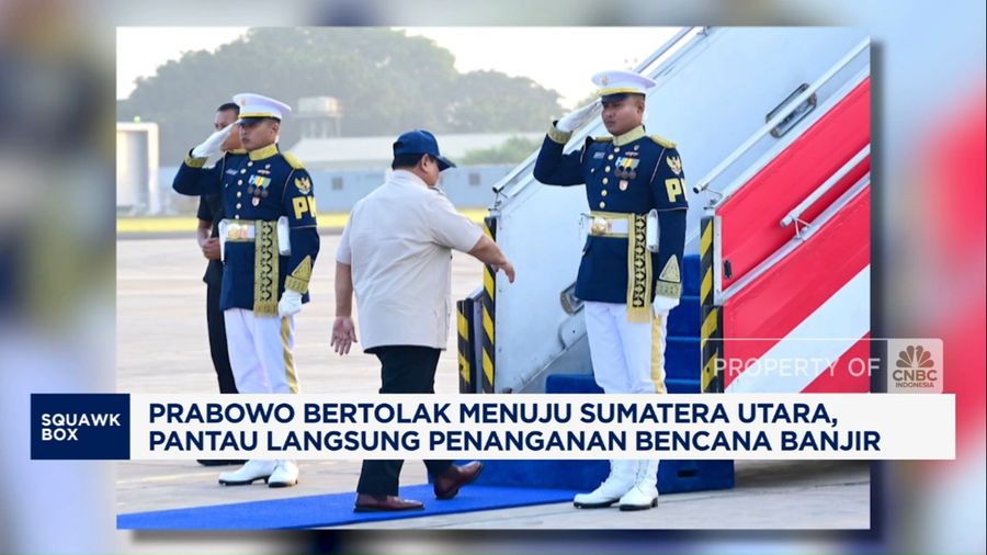 Prabowo Tinjau Penanganan Banjir di Sumatra Utara