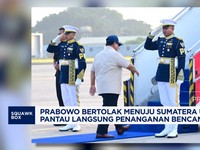 Prabowo Sudah Tiba di Lokasi Bencana, Naik Helikopter