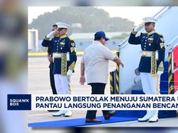 Video: Tinjau Penanganan Banjir, Prabowo Bertolak ke Sumatra Utara
