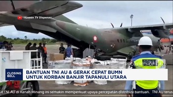 Bantuan Udara TNI AU & Gerak Cepat BUMN Untuk Korban Banjir Tapanuli