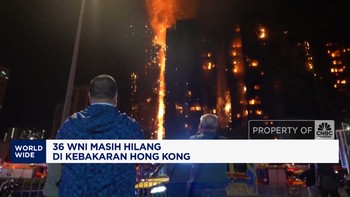 Video: Kebakaran Apartemen Hong Kong, 36 WNI Belum Ditemukan