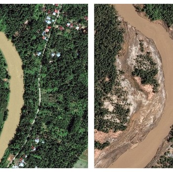 Foto Satelit Sebelum & Sesudah Banjir Lumpuhkan Aceh Sumatera