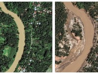 Foto Satelit Sebelum & Sesudah Banjir Lumpuhkan Aceh Sumatera