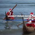 Video: Sambut Musim Natal, Nelayan Huanchaco 'Cosplay' Santa Claus