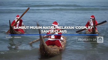 Video: Sambut Musim Natal, Nelayan Huanchaco 'Cosplay' Santa Claus