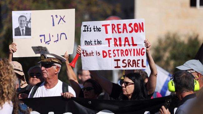 Warga Israel Muak Lihat Skandal Netanyahu, Tolak Pengampunan Presiden