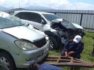 Kecelakaan di Tol Cisumdawu, 2 Orang Terluka