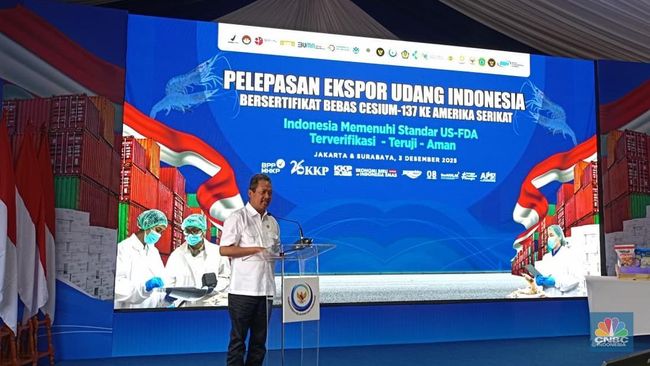 Trenggono Beri Kabar Baik: Ekspor Udang ke AS Pulih-Rp1,8 Triliun OTW