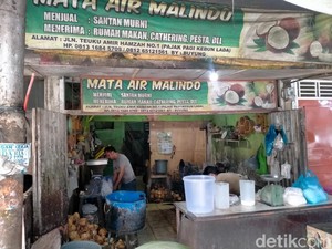 Pasokan Anjlok gegara Banjir, Pedagang Kelapa di Binjai Panjat Pohon Sendiri