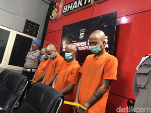 Tampang 4 Tersangka Pembunuh Pria Penuh Luka di Wirobrajan