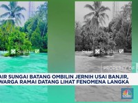 Video: Air Sungai Batang Ombilin Jernih Usai Banjir