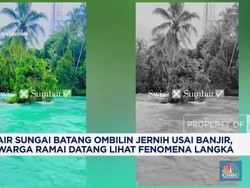 Video: Air Sungai Batang Ombilin Jernih Usai Banjir