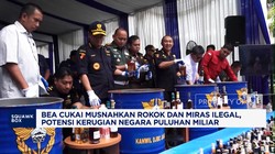 Video: Bea Cukai Musnahkan Rokok & Miras Ilegal Senilai Puluhan Miliar